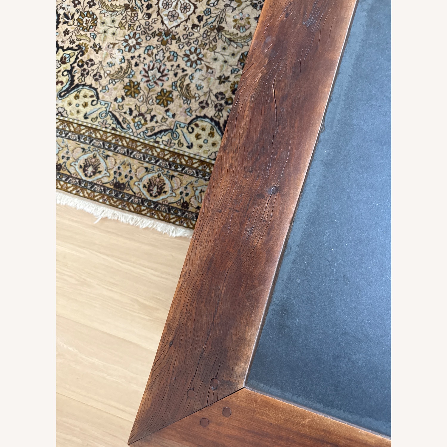 Crate & Barrel Peroba Dark Brown Coffee Table - image-9