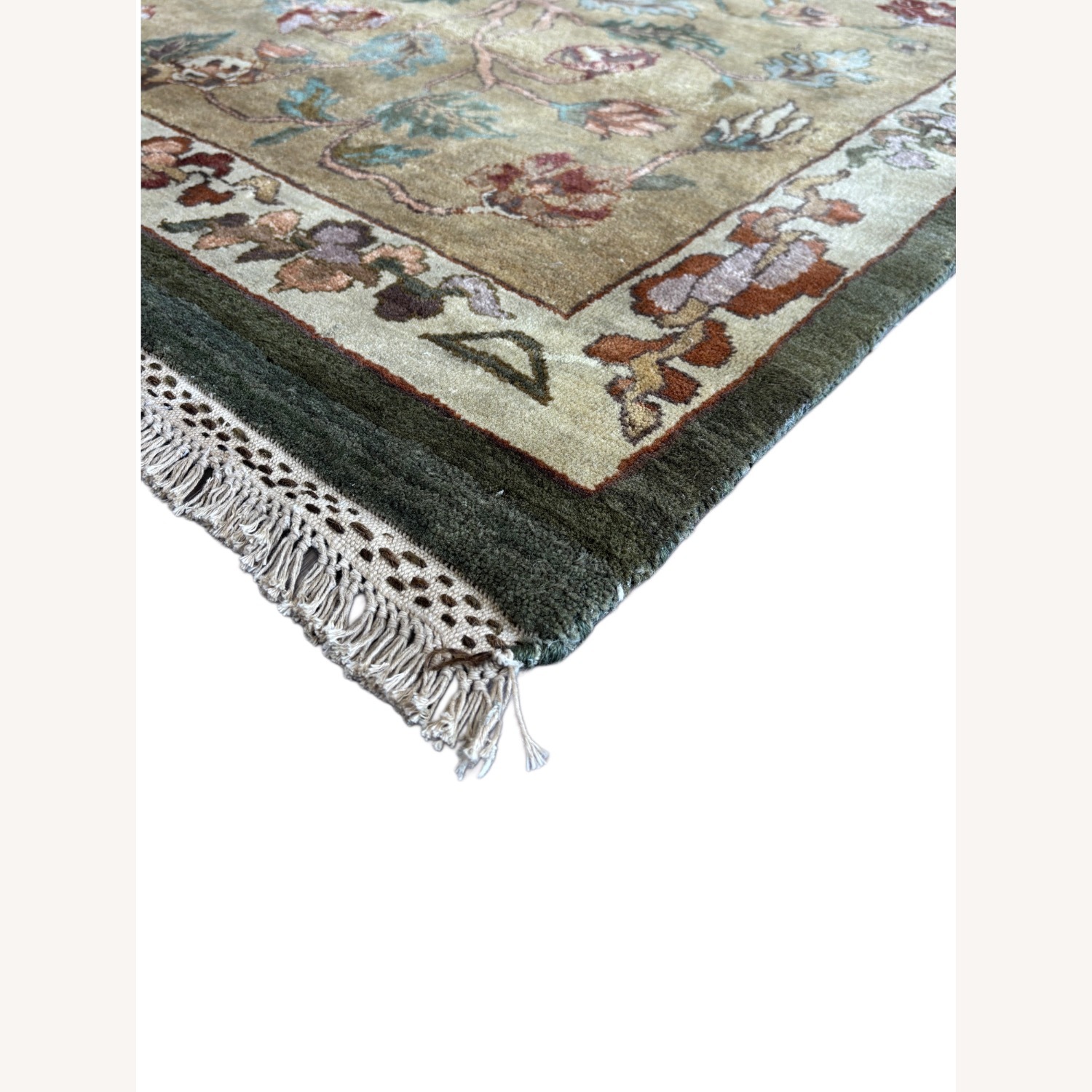 Large Hand-Knotted Floral Rug 11’10” x 15’2” - image-5