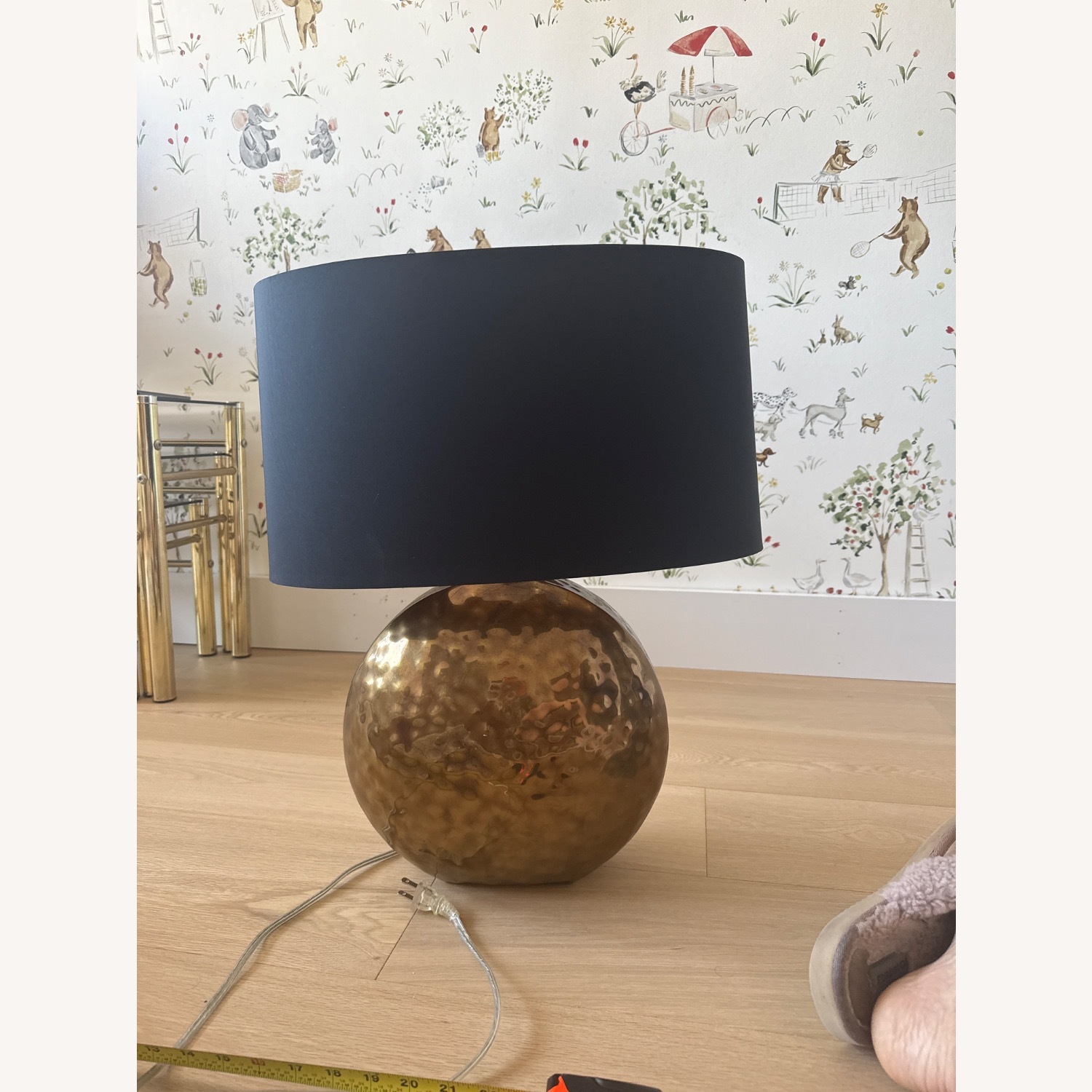 Gold Metal Table Lamp - image-1