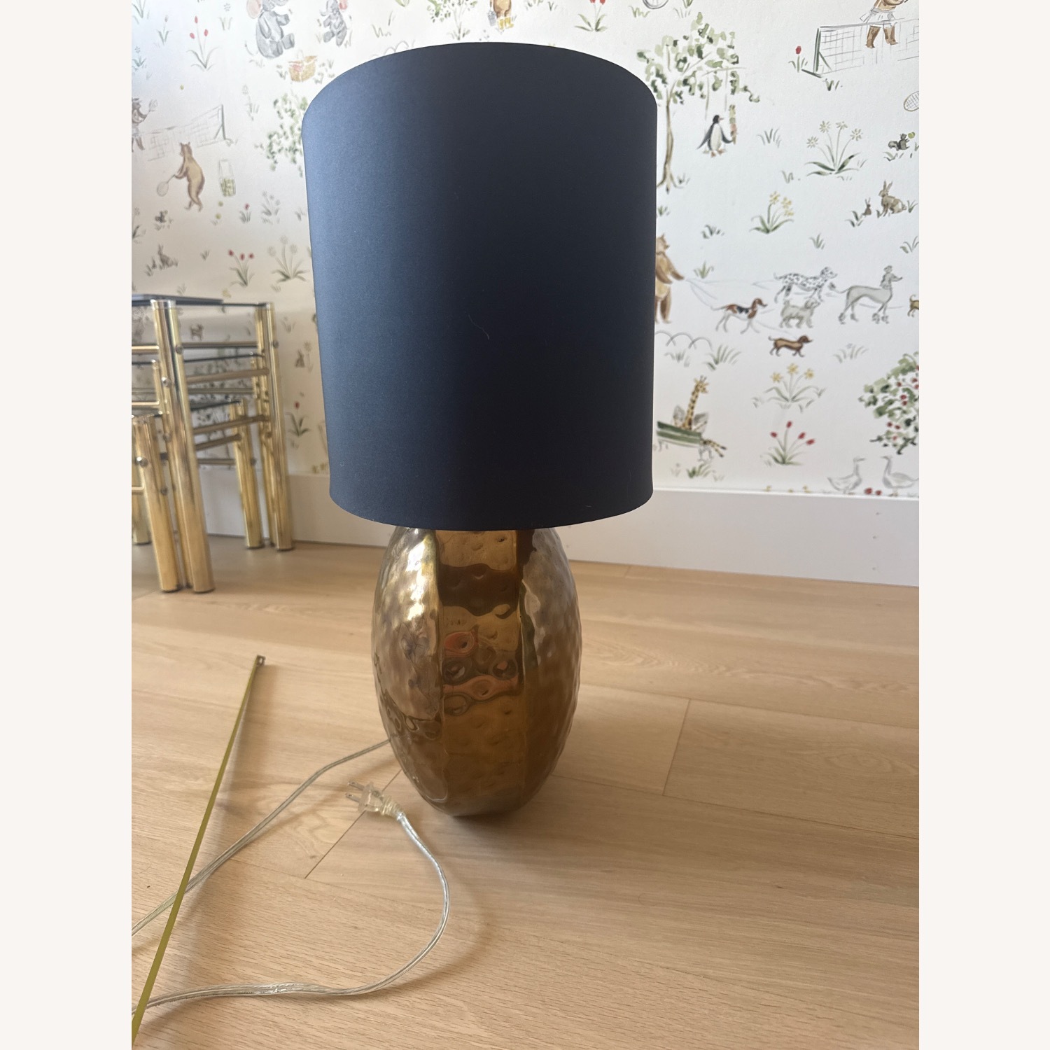 Gold Metal Table Lamp - image-3