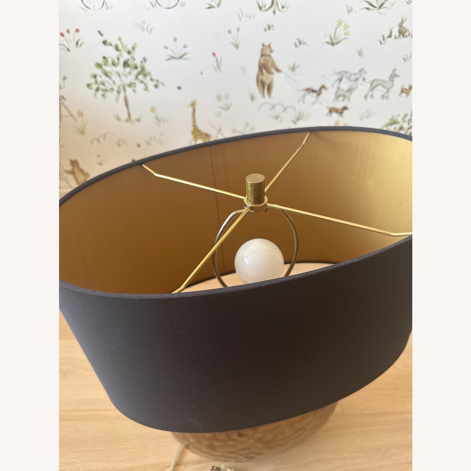 Gold Metal Table Lamp - image-2