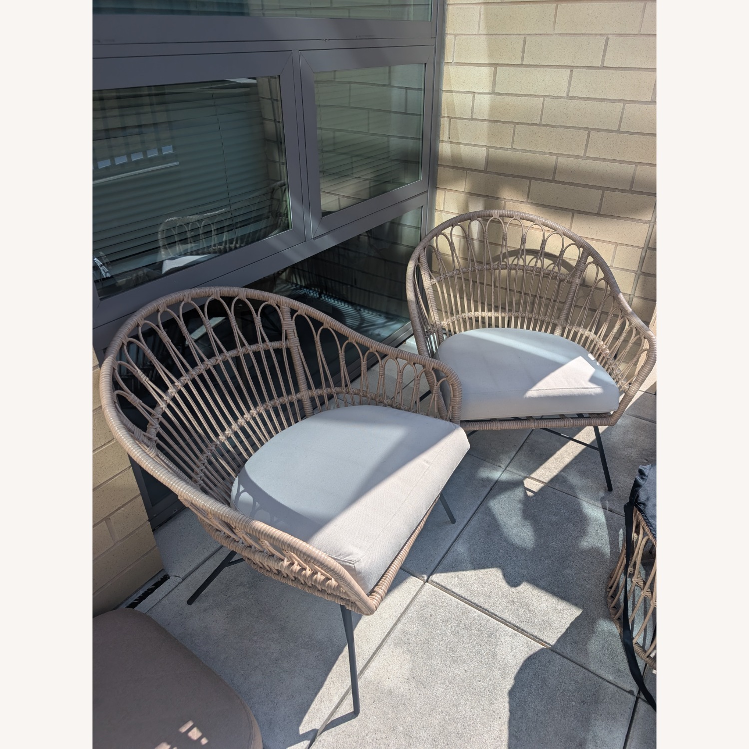 West Elm Palma Outdoor Rattan Lounge Chair (Set of 2) - image-4