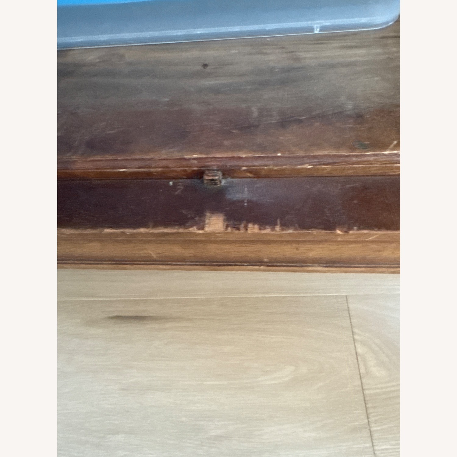 Antique Dark Brown Wood Bookcase - image-6