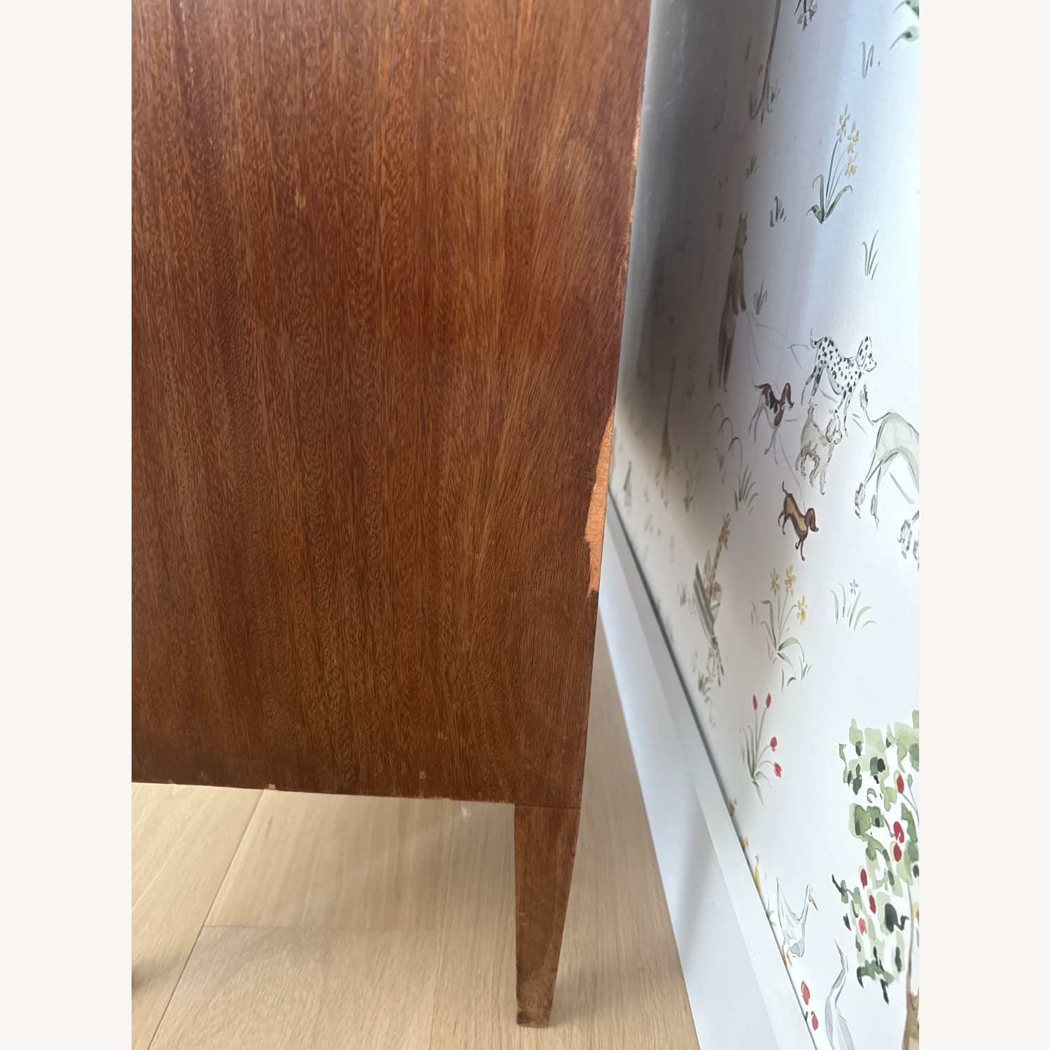 Antique Dark Brown Wood Bookcase - image-5