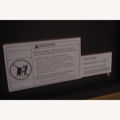 Used Article Oscuro Black Metal Media Storage for sale on AptDeco