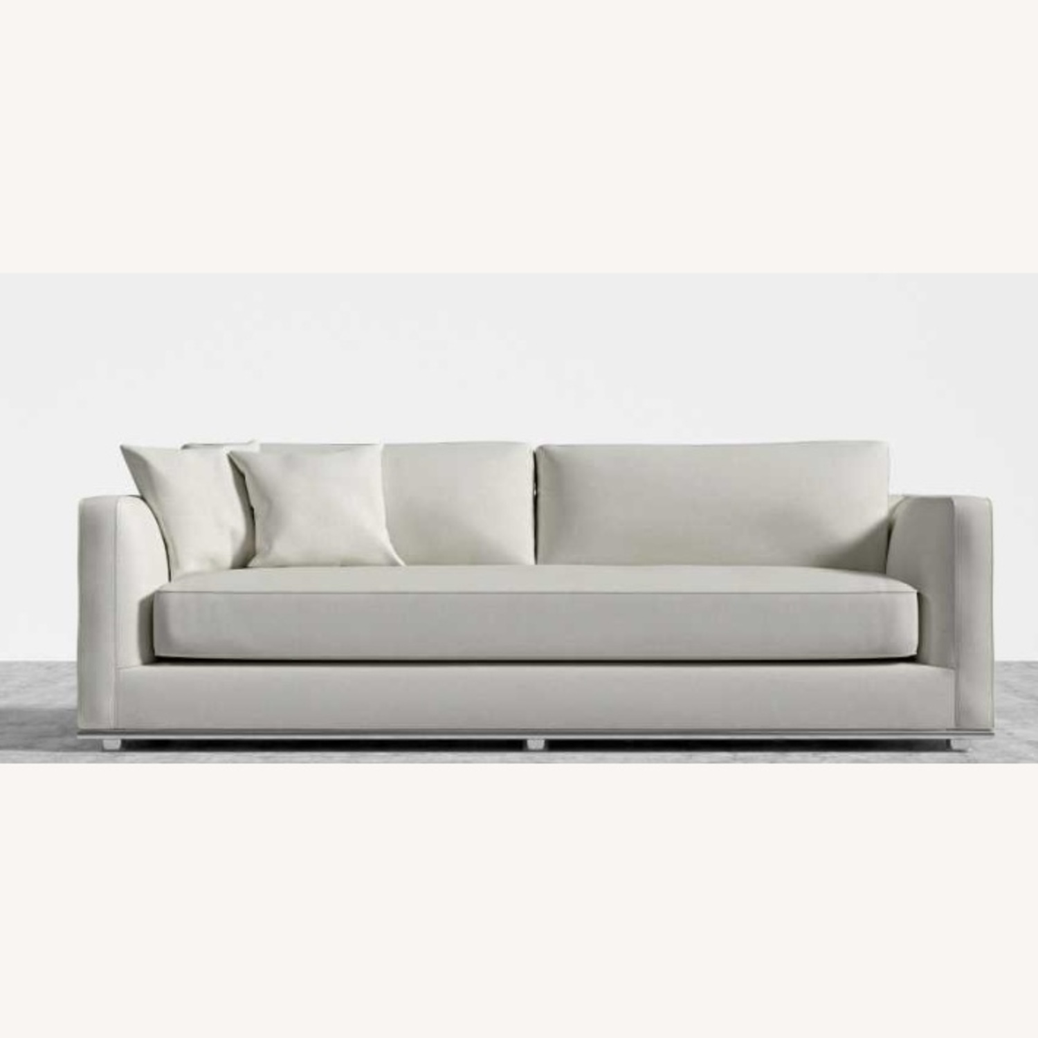 Rove Concepts White Faux Leather Sleeper Sofa - image-4