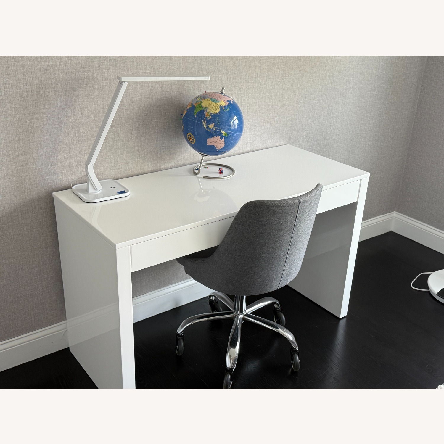West Elm Solstice White Desk - image-2