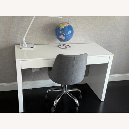 Used West Elm Solstice White Desk for sale on AptDeco