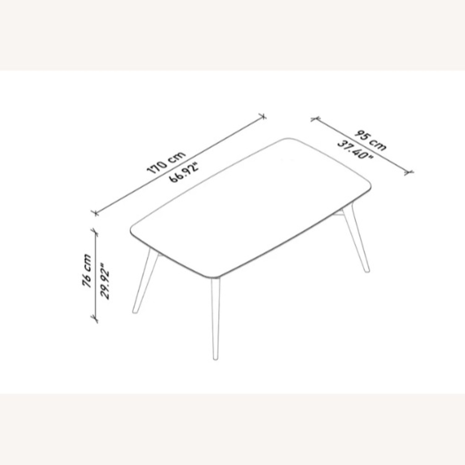 Lazzoni Fly Dark Brown Ceramic Dining Table - image-7