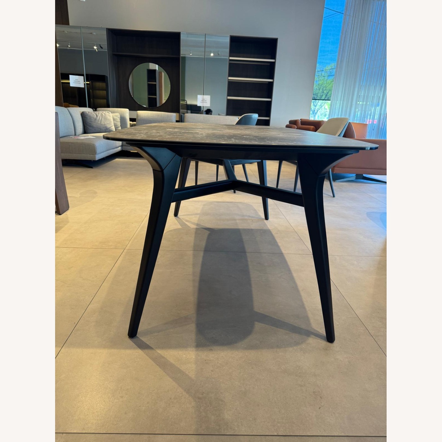 Lazzoni Fly Dark Brown Ceramic Dining Table - image-5