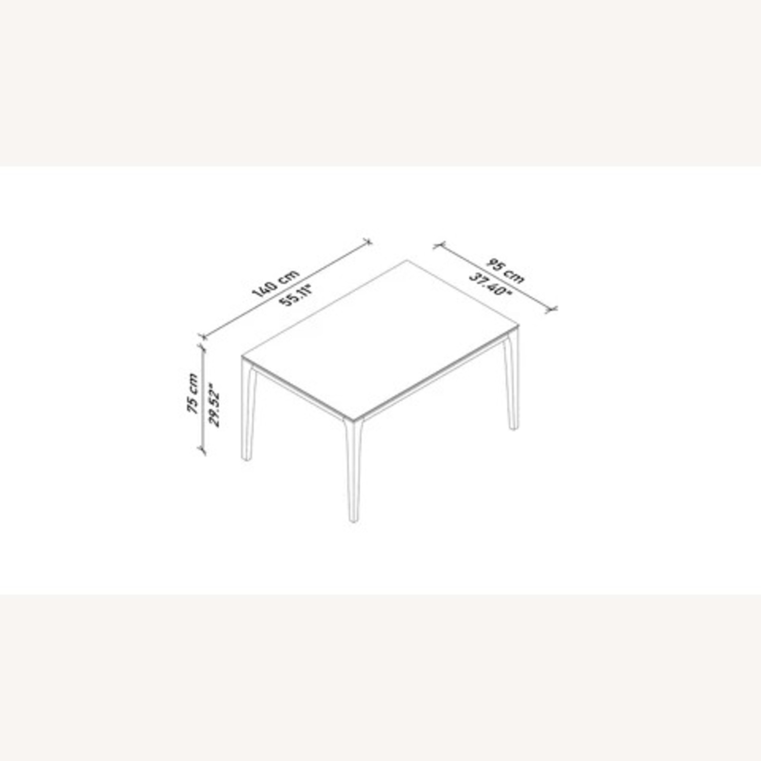 Lazzoni Pietra White Ceramic Dining Table - image-6