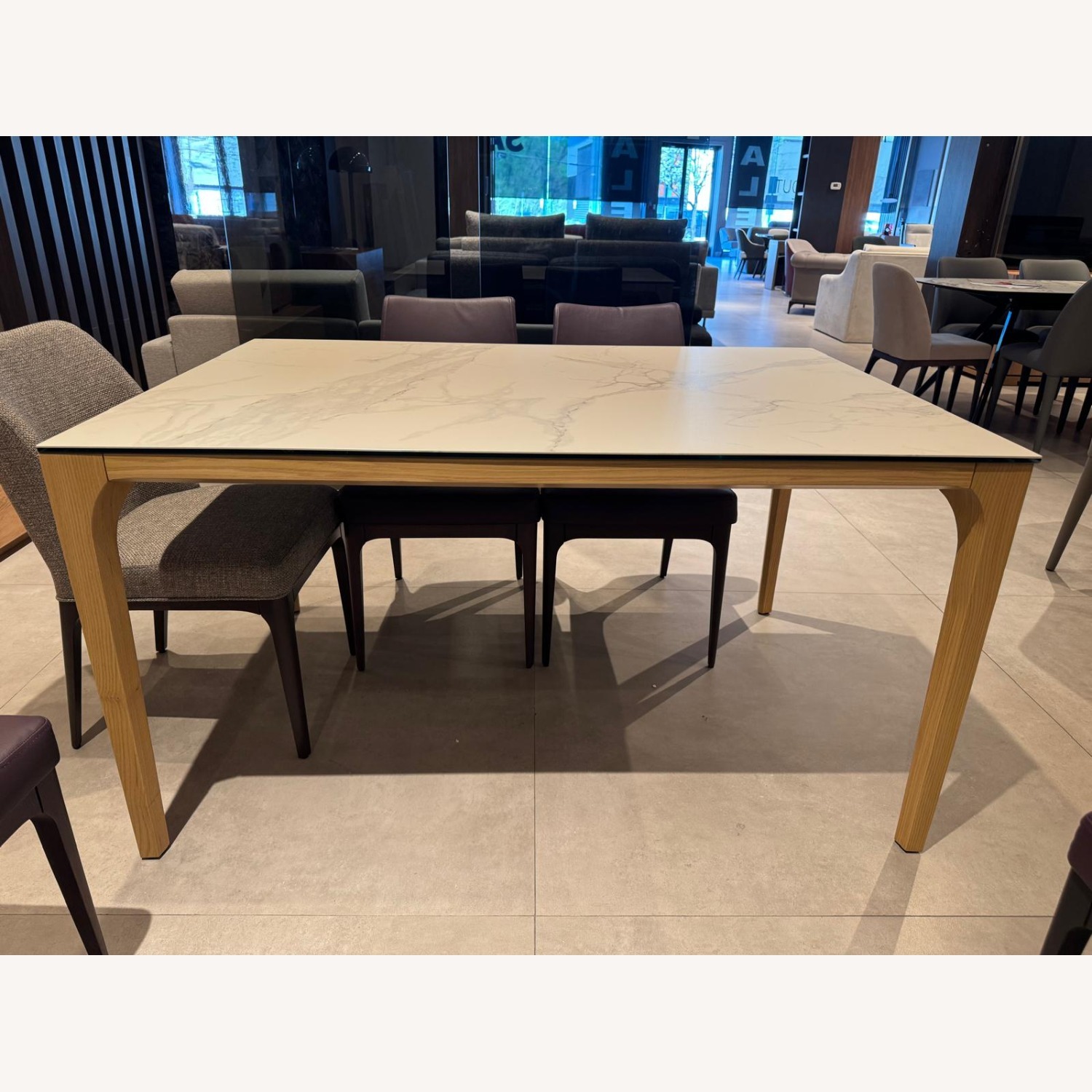 Lazzoni Pietra White Ceramic Dining Table - image-3