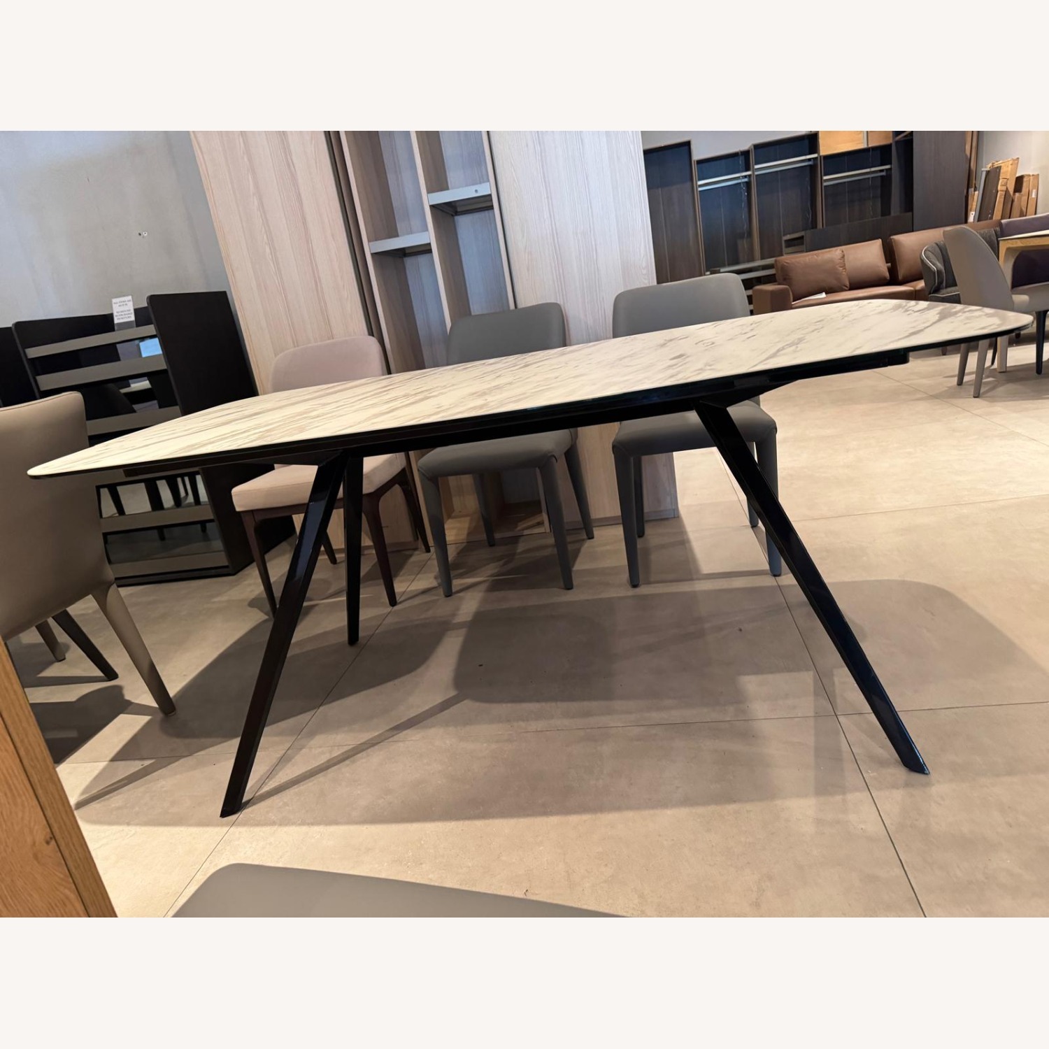 Lazzoni Tilia White Ceramic Dining Table - image-3