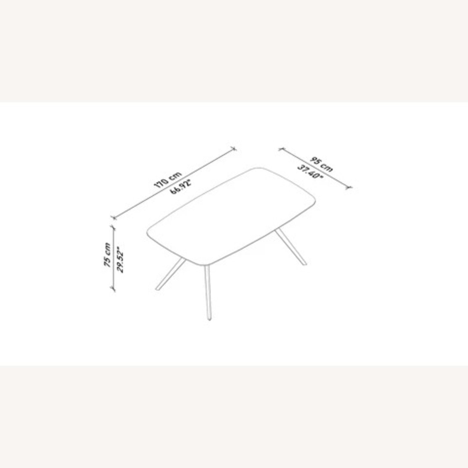 Lazzoni Tilia White Ceramic Dining Table - image-1