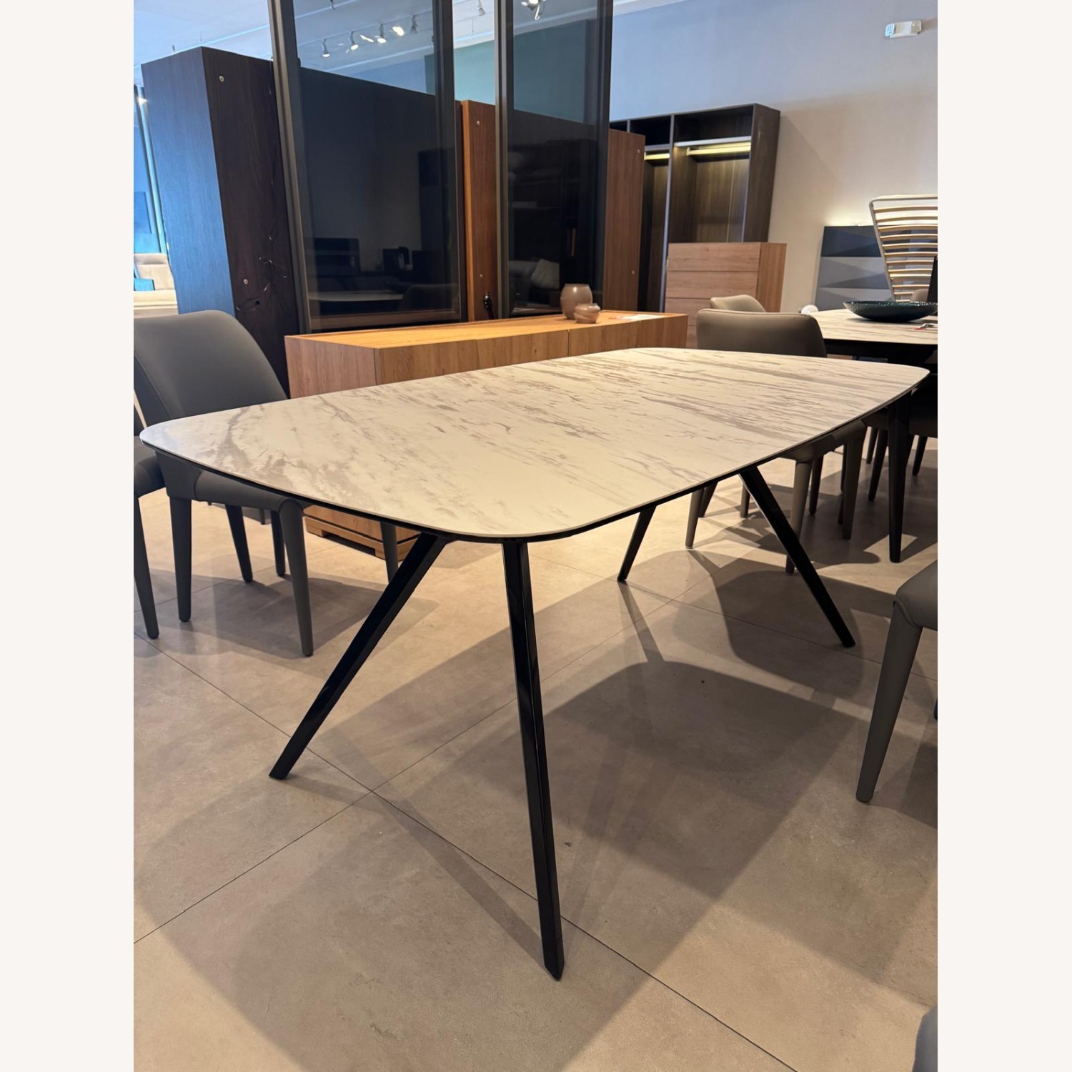 Lazzoni Tilia White Ceramic Dining Table - image-4