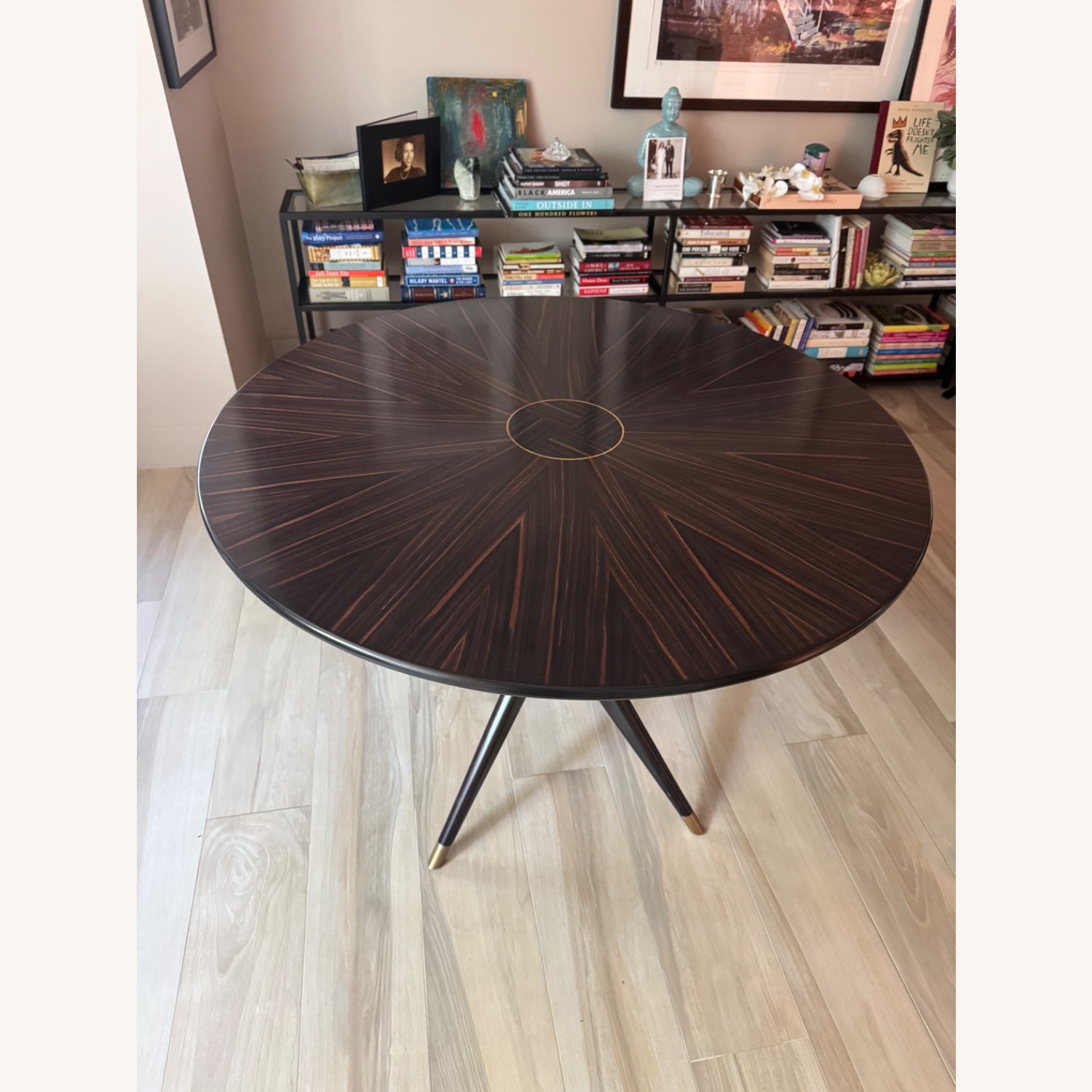 Theodore Alexander Dark Brown Dining Table - image-3