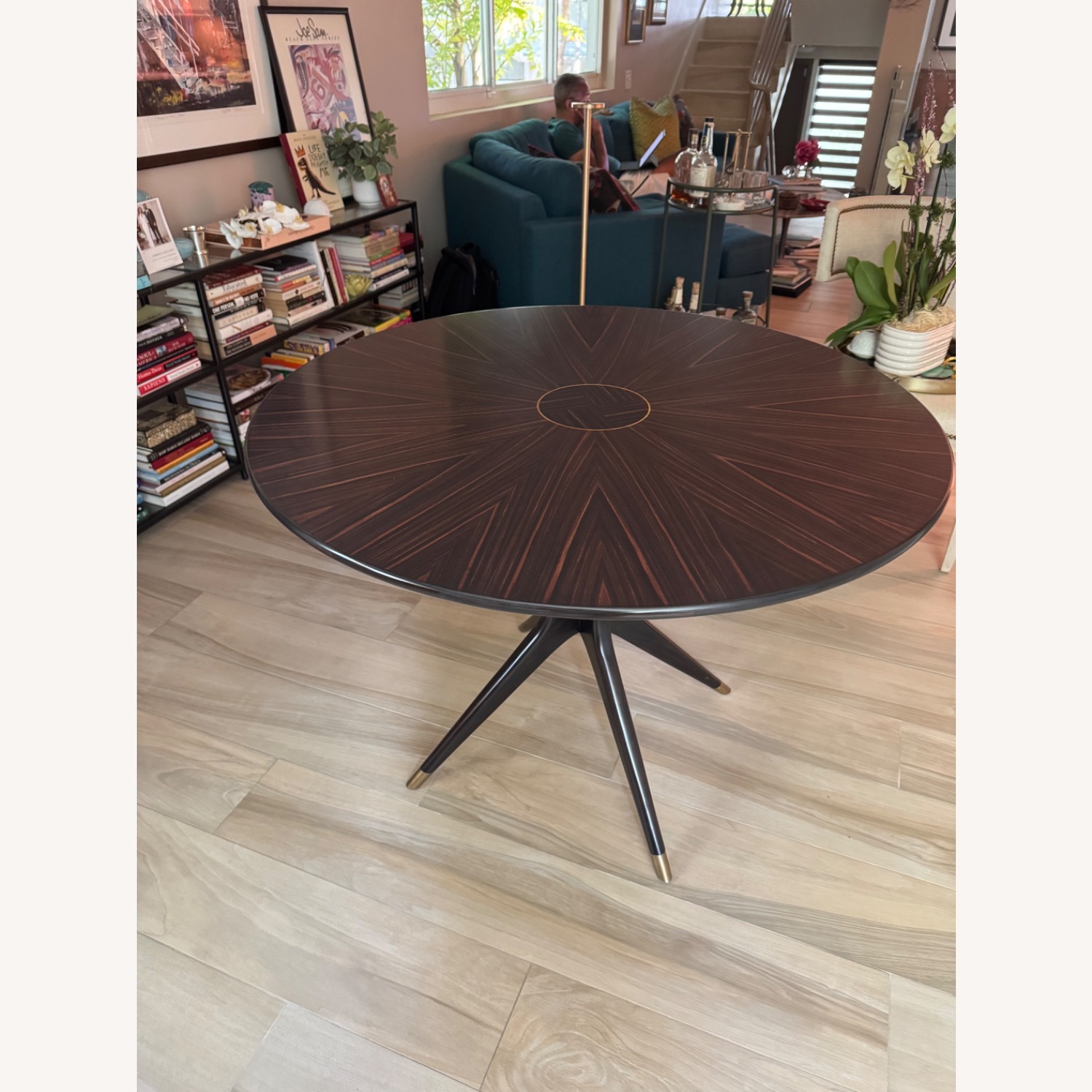 Theodore Alexander Dark Brown Dining Table - image-2