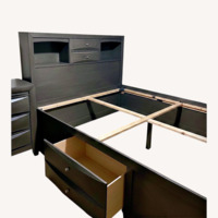 Queen Luxury Bed With Deep Drawer Storage 