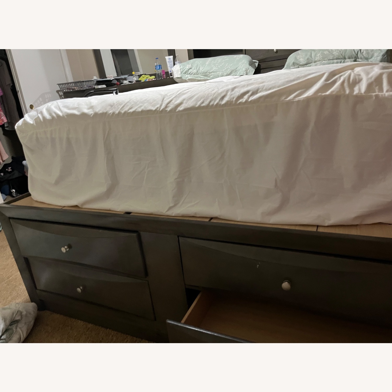Queen Luxury Bed With Deep Drawer Storage  - image-2