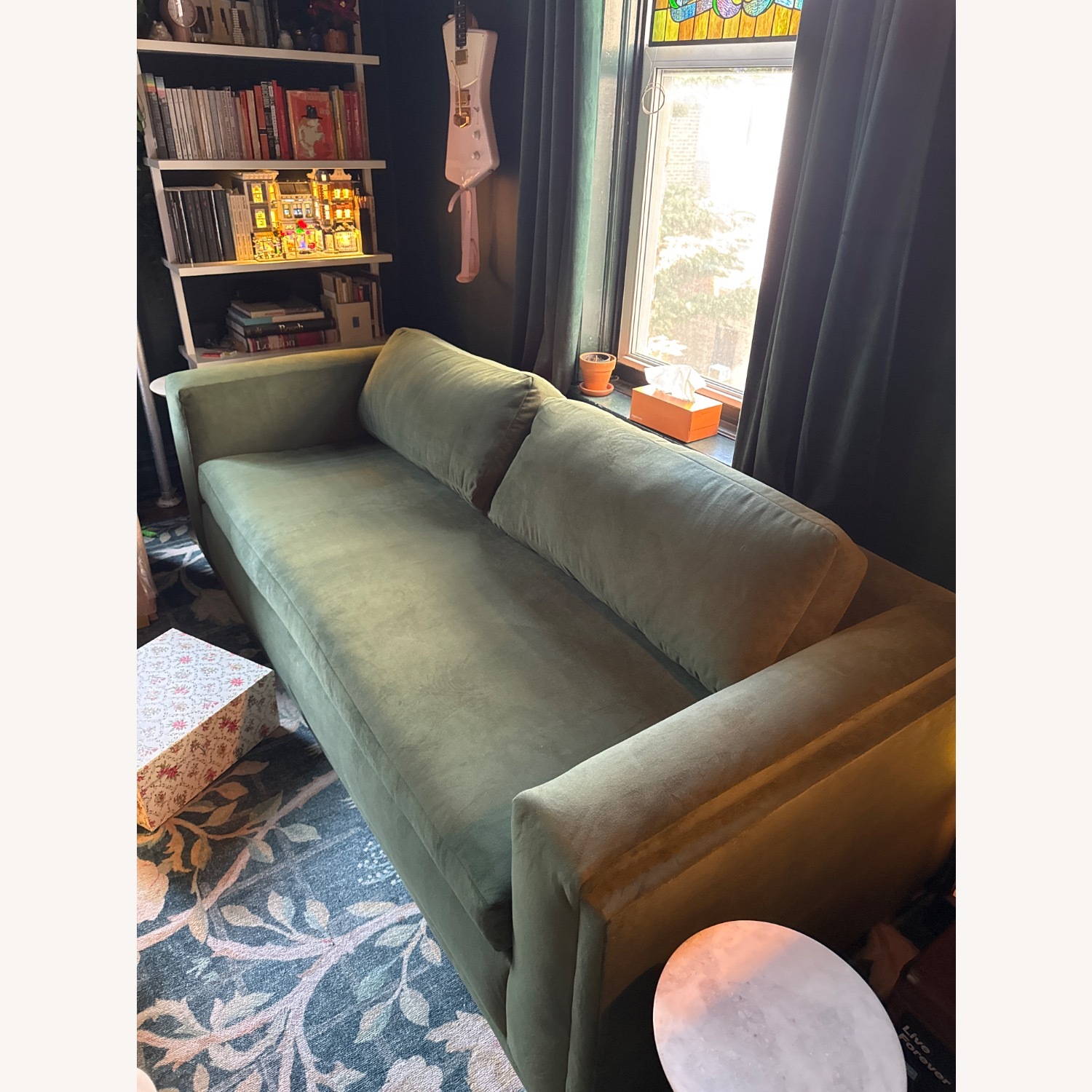 West Elm Nassau Sleeper Sofa in Evergreen - image-3