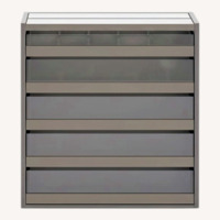 Lazzoni Isla Dark Brown Wood Dresser