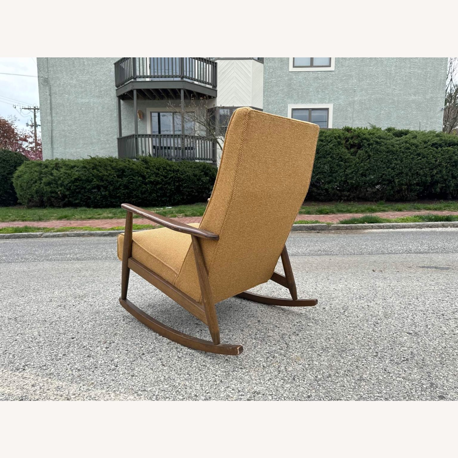 Vintage/Antique Light Brown Wood Armchair - image-4