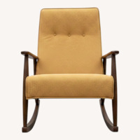 Vintage/Antique Light Brown Wood Armchair