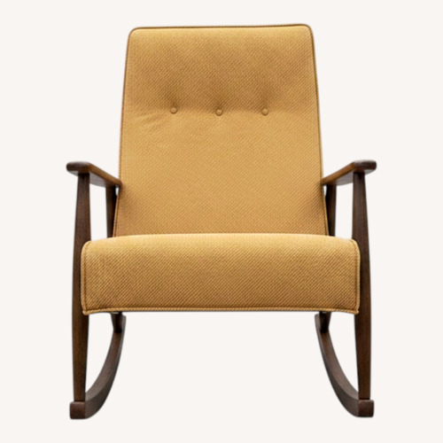 Used Vintage/Antique Light Brown Wood Armchair for sale on AptDeco