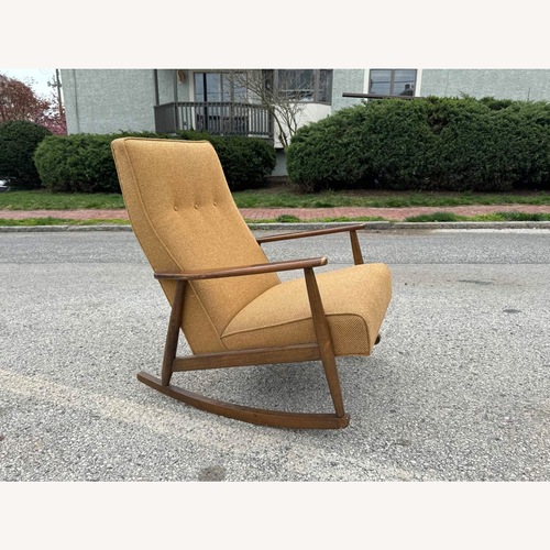 Used Vintage/Antique Light Brown Wood Armchair for sale on AptDeco