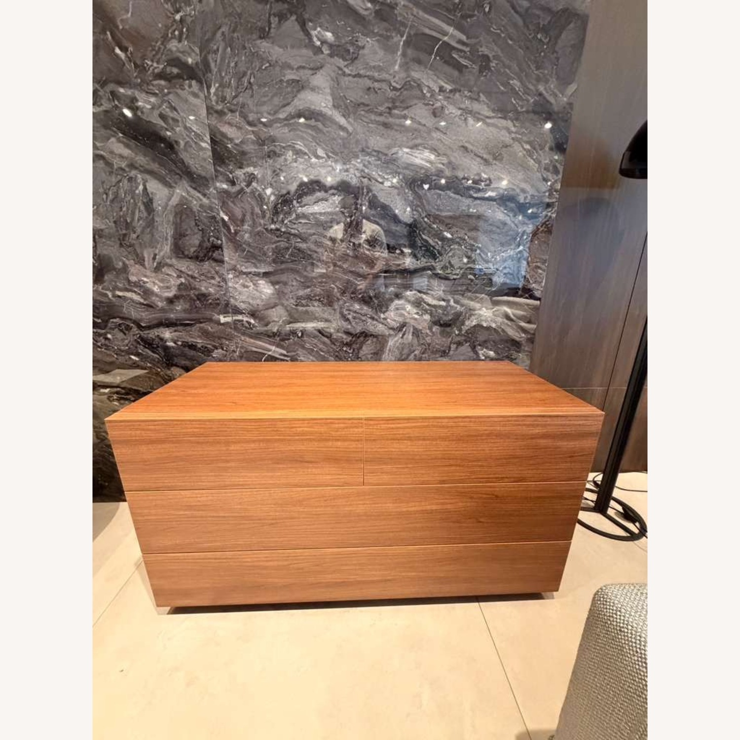 Lazzoni Dark Brown Stone Dresser 50" - image-5