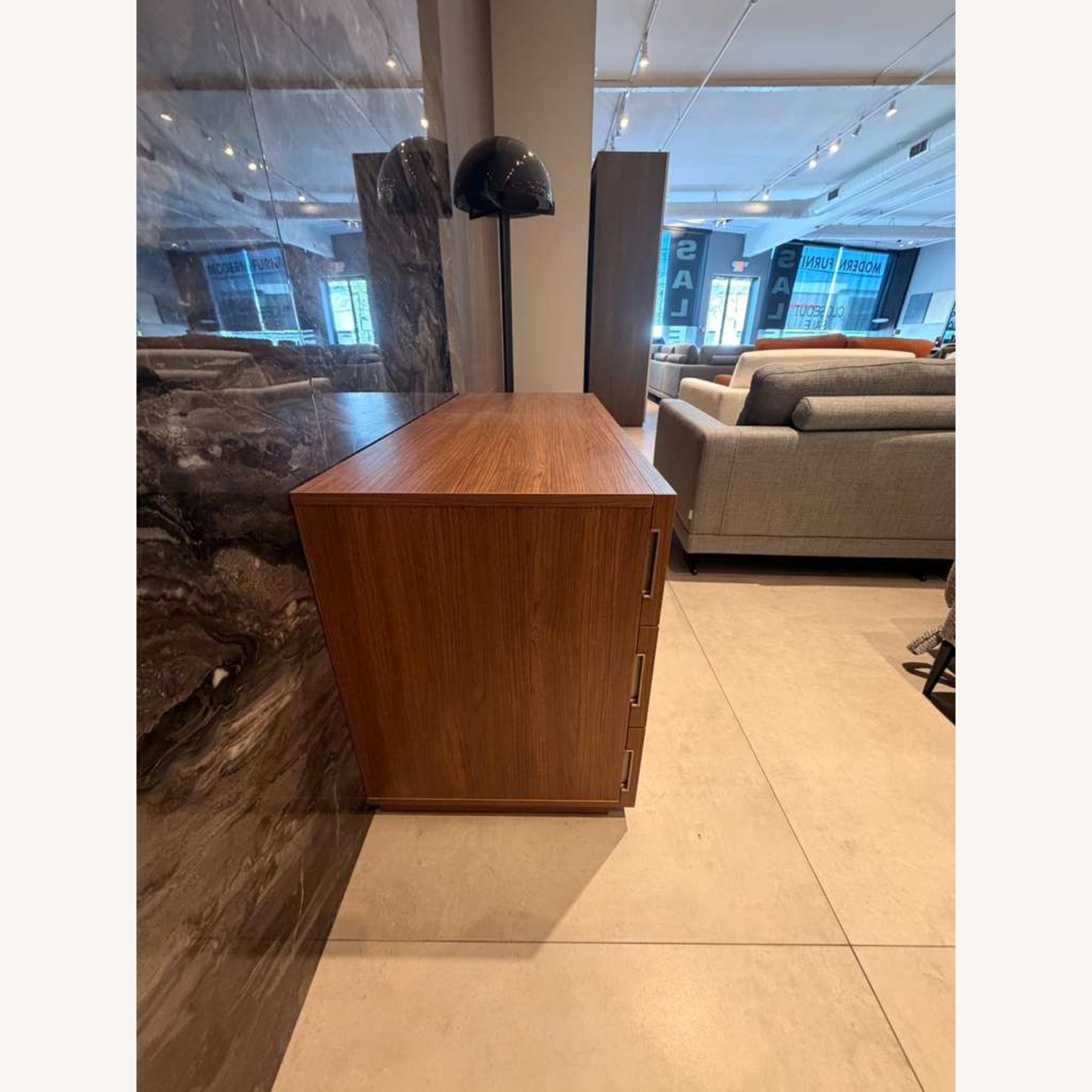 Lazzoni Dark Brown Stone Dresser 50" - image-3