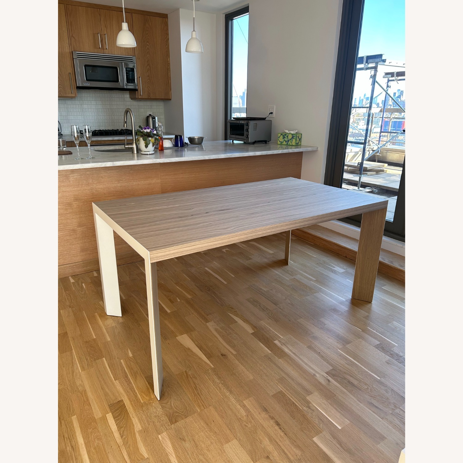 Calligaris Lam Table White Wood Dining Table  - image-3