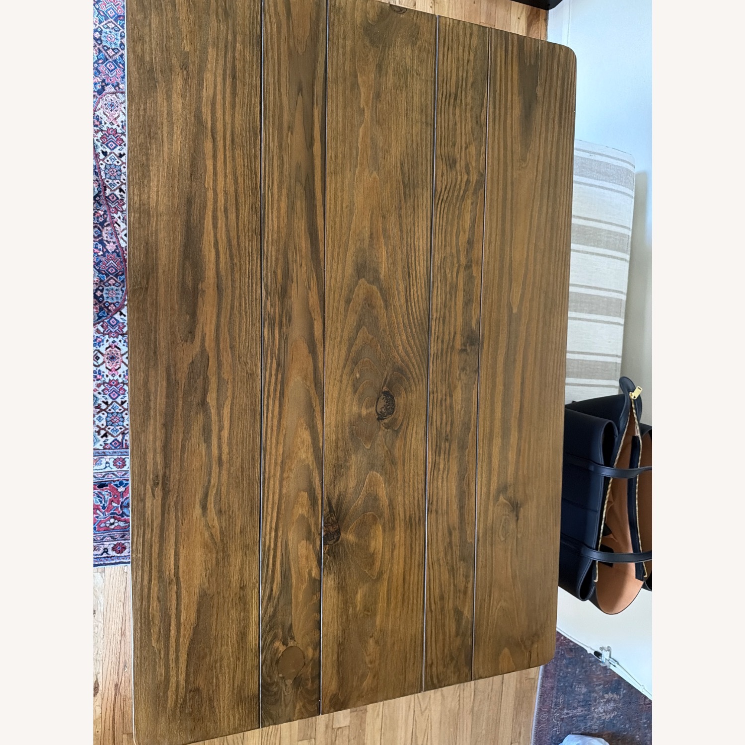 Merrick Lane Dark Brown Wood Dining Table - image-4