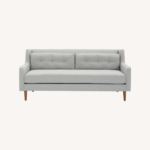 Used West Elm Grey Crosby Mid Century Sofa  for sale on AptDeco