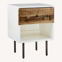West Elm Reclaimed Wood + Lacquer Nightstands