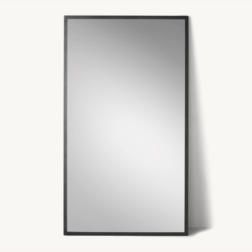 Used Restoration Hardware Black Metal Rivet Floor Mirror for sale on AptDeco
