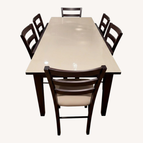 Used Macy's Extendable Dining Set for sale on AptDeco