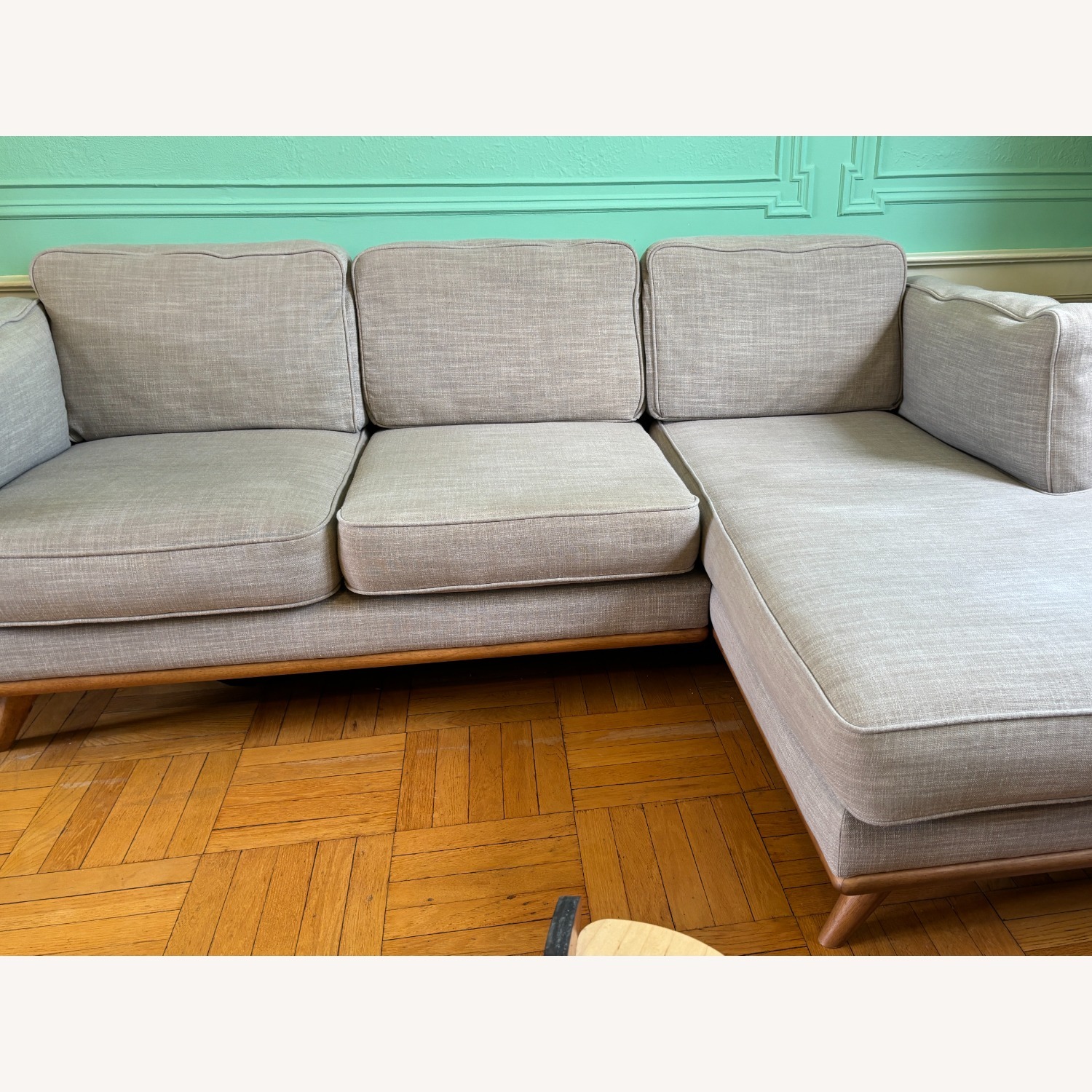 Article Timber Light Gray Fabric 2 Piece Sectional - image-3