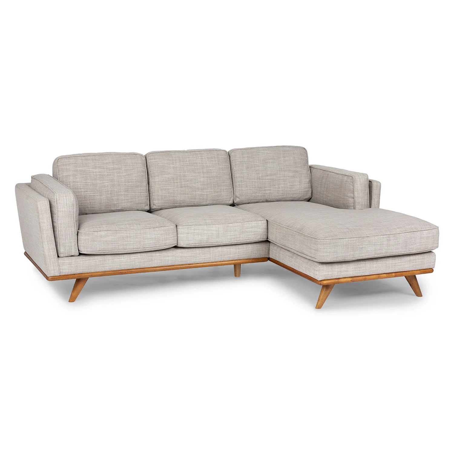 Article Timber Light Gray Fabric 2 Piece Sectional - image-5