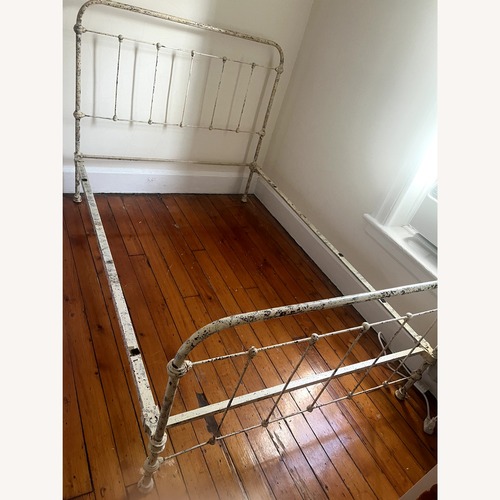 Used Antique Iron Full/Double Bed Frame for sale on AptDeco