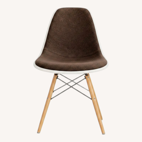 Used Herman Miller Eames Light Brown Wool Dining Chairs for sale on AptDeco