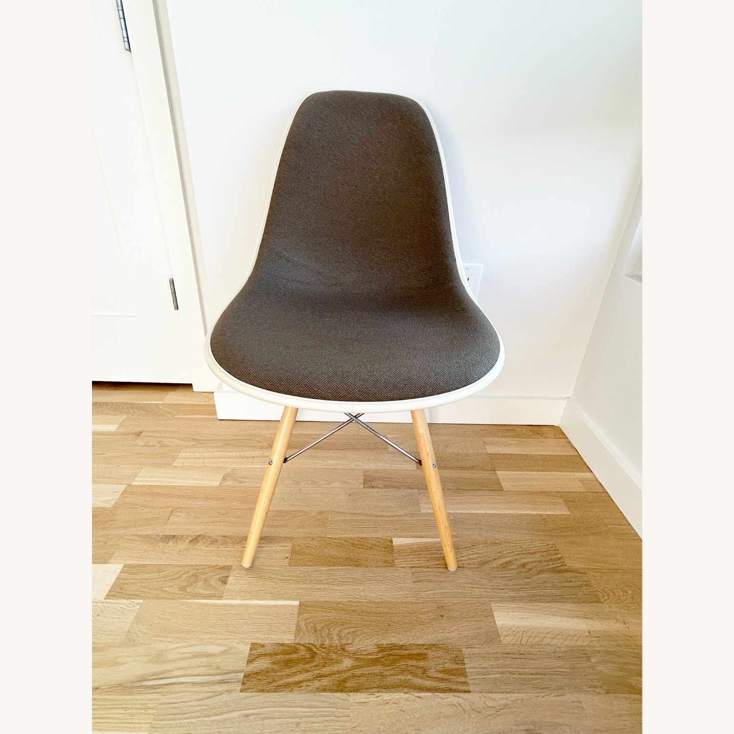 Herman Miller Eames Light Brown Wool Dining Chairs - image-5