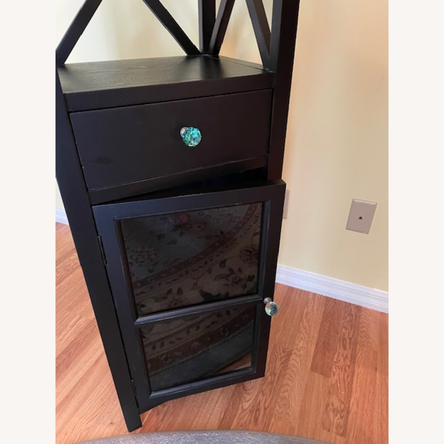 Pier 1 Imports Black Wood Media Storage - image-5