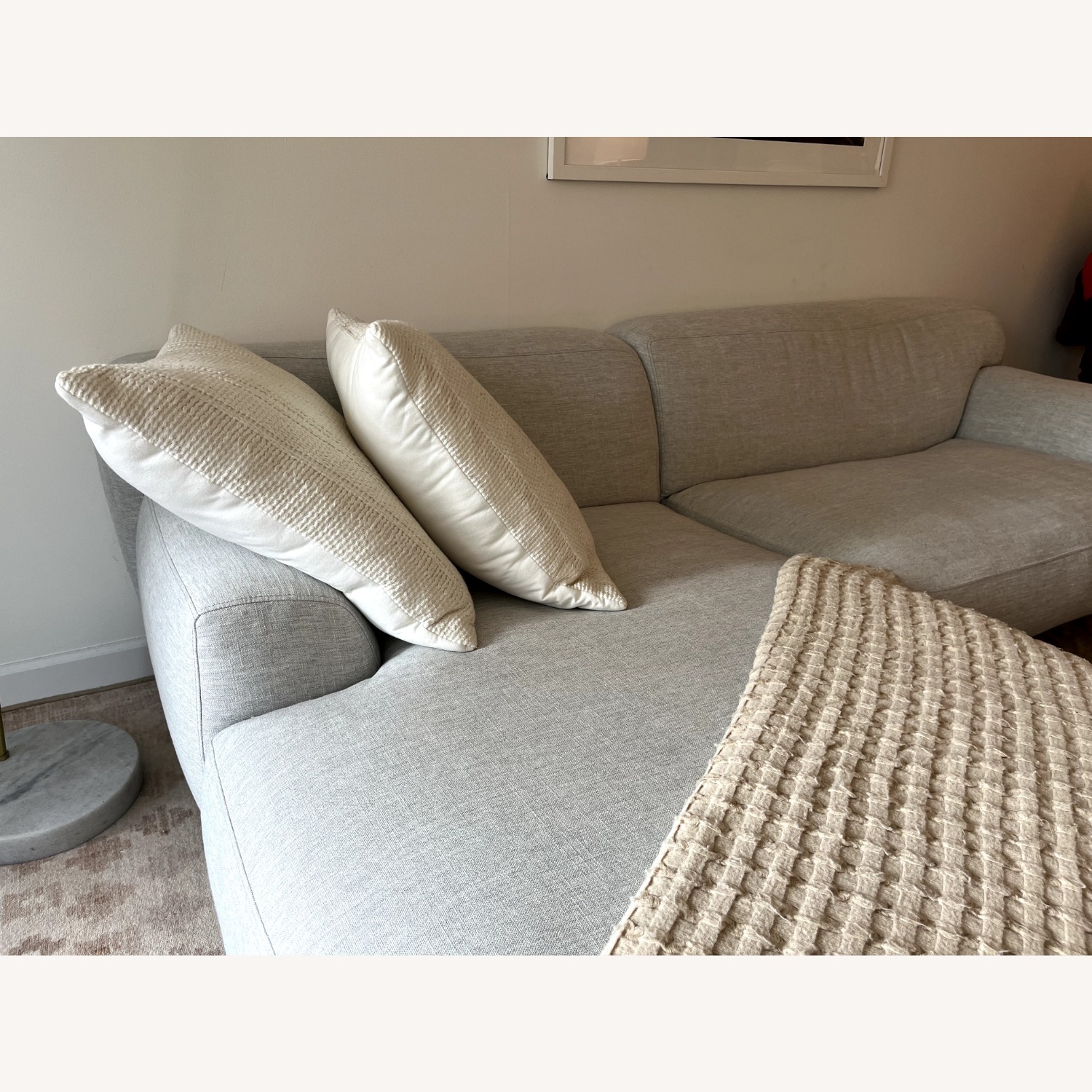 Article Abisko Light Gray Fabric 2 Piece Sectional - image-3