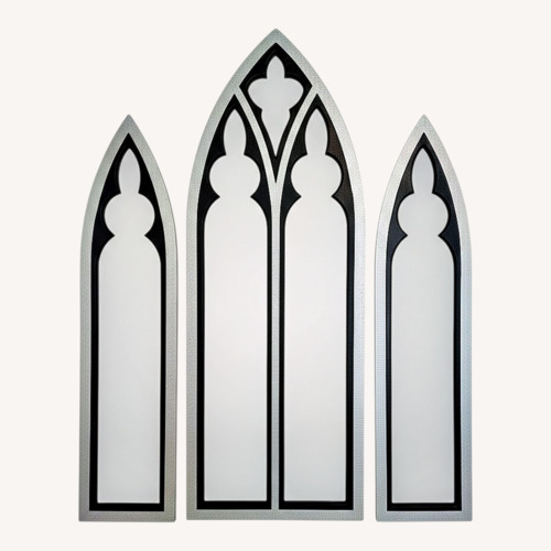 Used Pier 1 Imports Silver Mirrored Glass Wall Mirror for sale on AptDeco