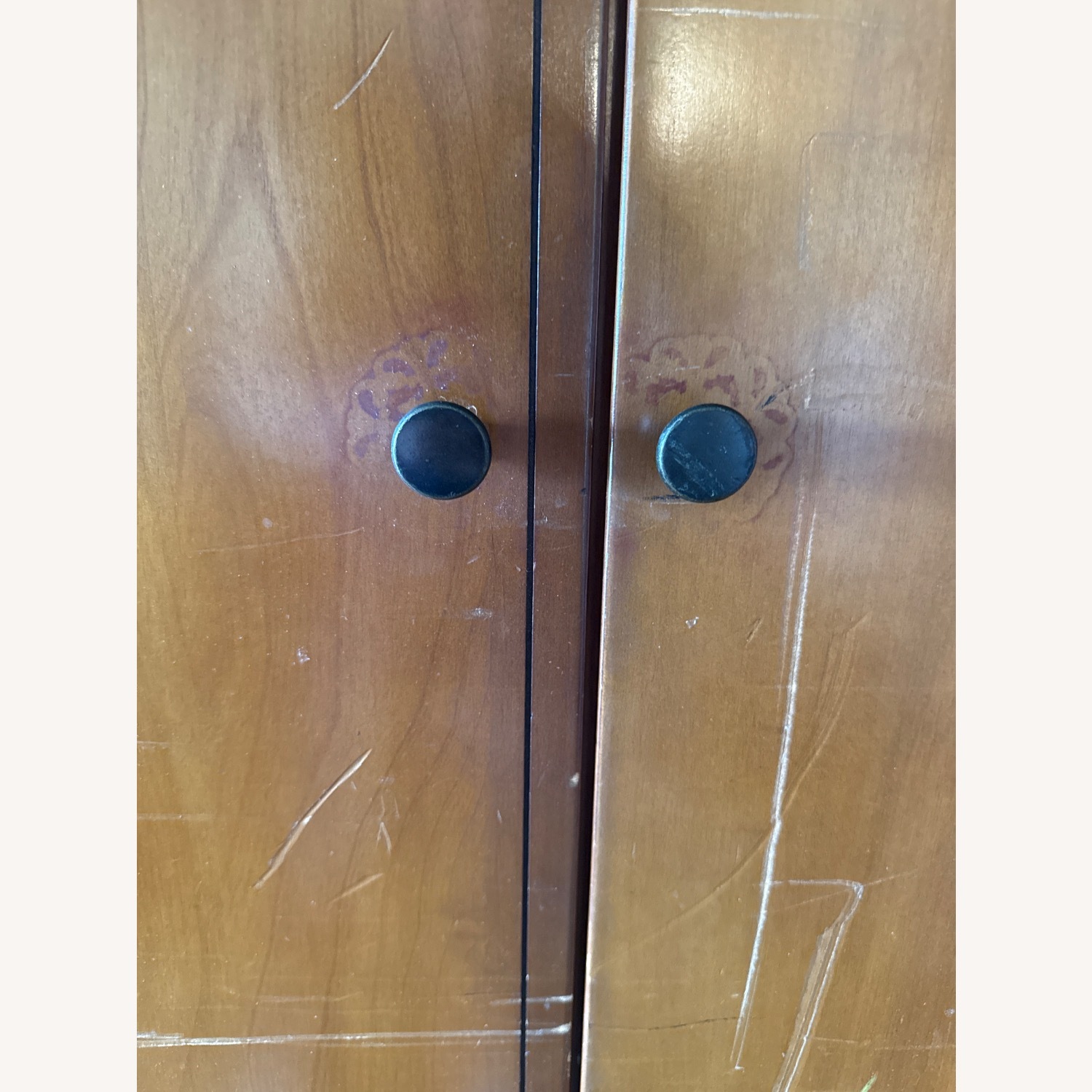 Pottery Barn Valencia Light Brown Wood Armoire - image-5