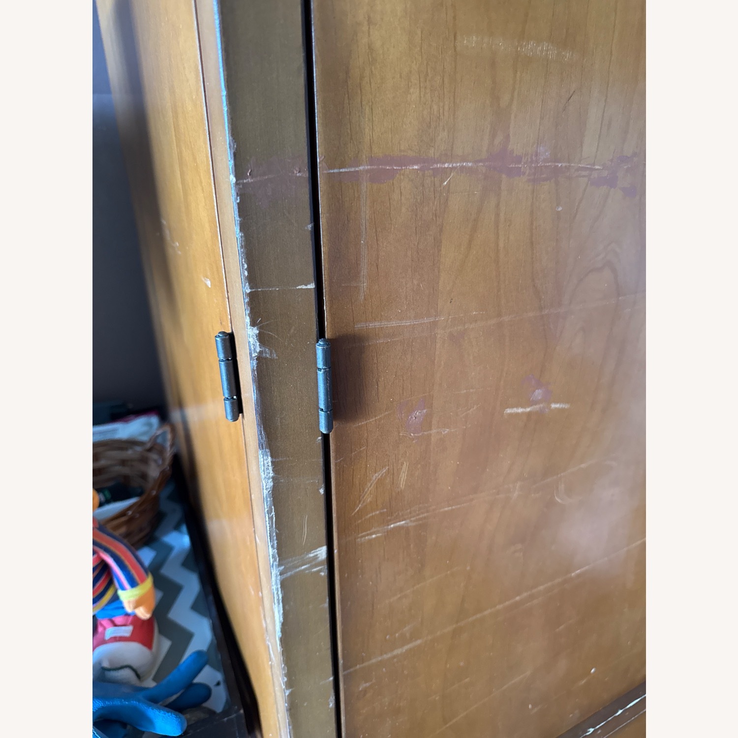 Pottery Barn Valencia Light Brown Wood Armoire - image-6