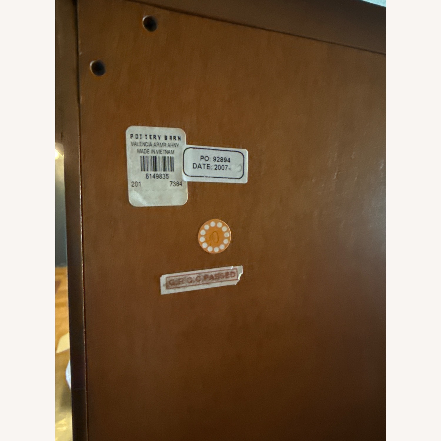 Pottery Barn Valencia Light Brown Wood Armoire - image-13