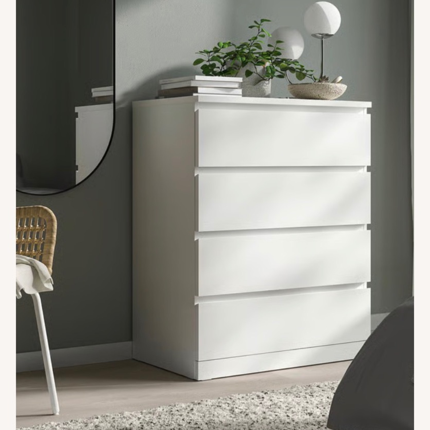 IKEA Malm White Dresser - image-1