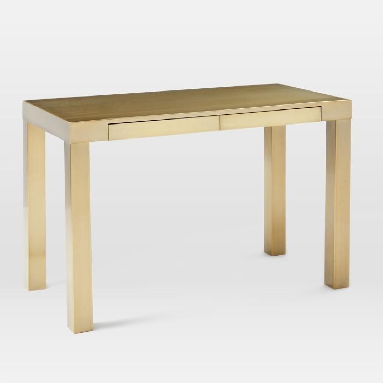 West Elm Parsons Metal Desk - image-9